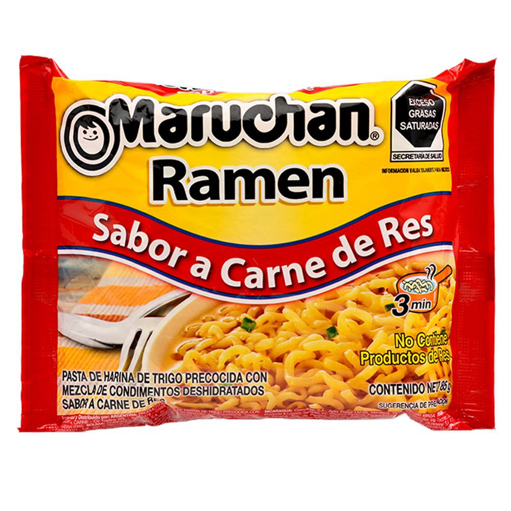 Maruchan ramen carne de res 24 pz