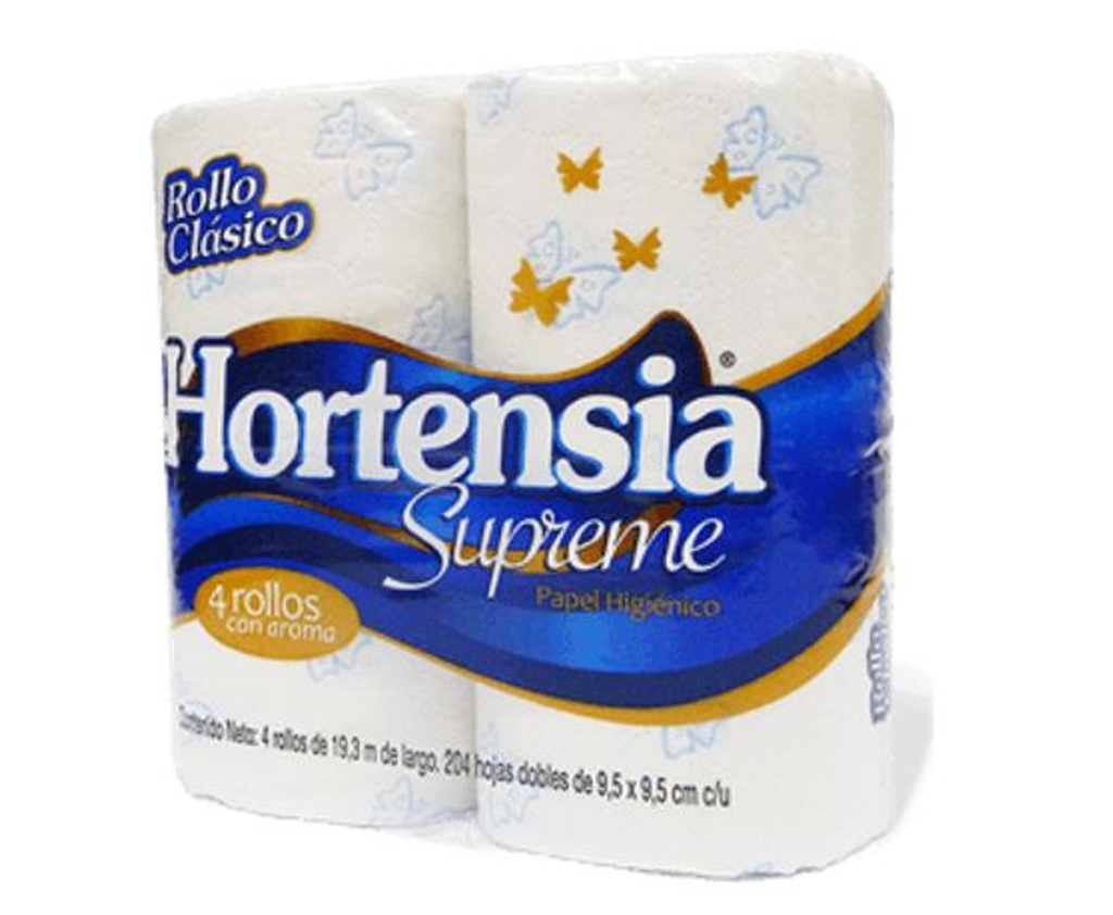 Hortensia supreme papel higienico (4 rollos)