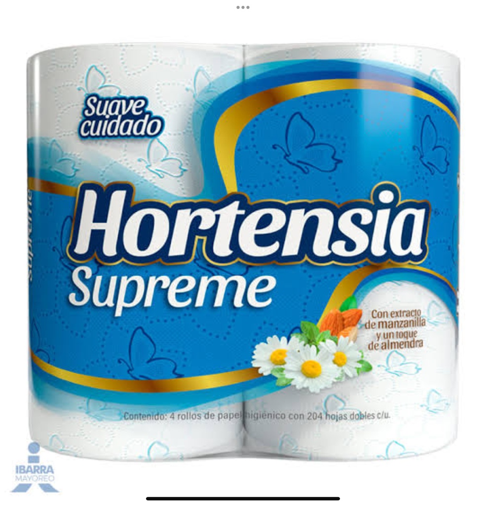 Bulto papel Hortencia 24/4 rollos